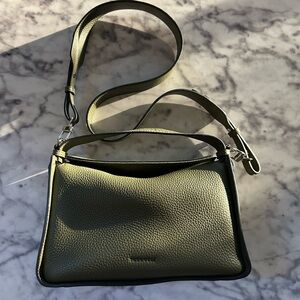 The Horse Olive Green Pebbled Leather Crossbody Bag